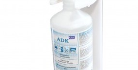 Hanging holder with hand disinfectant 1L