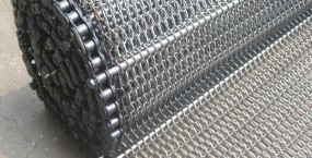 Plaited metal (steel) conveyor belts